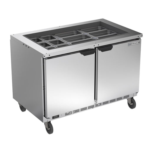 Beverage-Air SPE48HC-S 39 3/8" Cold Food Bar - (9) Pan Capacity, Floor Model, Stainless Steel-cityfoodequipment.com