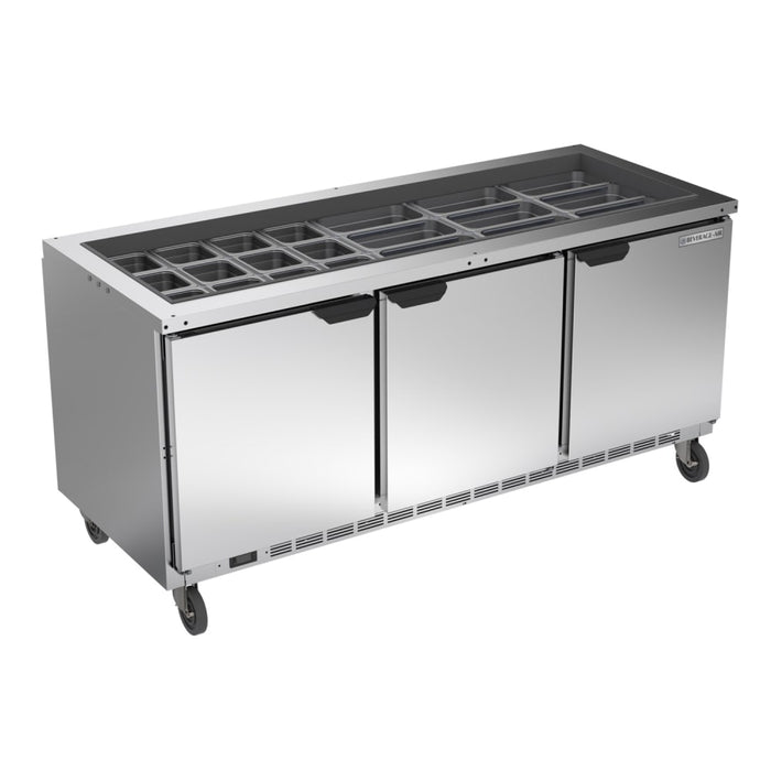 Beverage-Air SPE72HC-S 65 13/16" Cold Food Bar - (15) Pan Capacity, Floor Model, Stainless Steel-cityfoodequipment.com