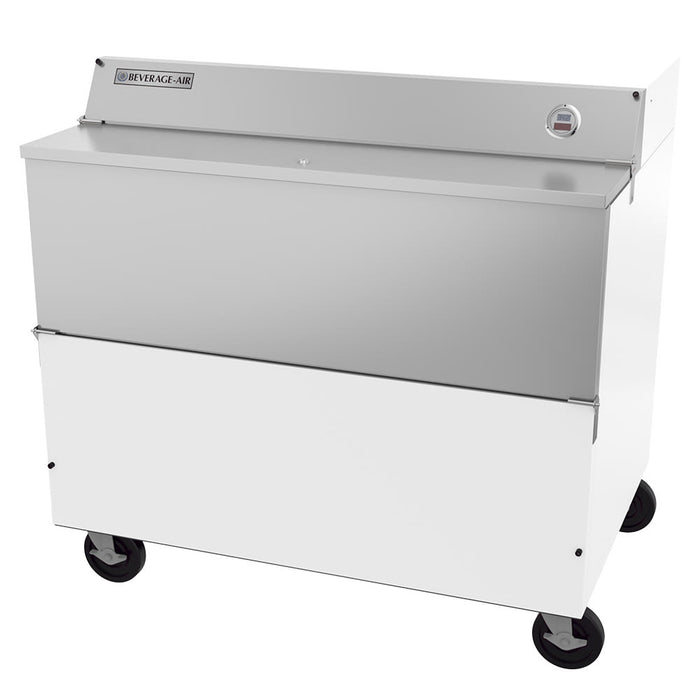 Beverage-Air SMF49HC-1-W-02 Milk Cooler W/ Top & Side Access - (768) Half Pint Carton Capacity, 115v-cityfoodequipment.com