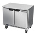 Beverage-Air WTR34HC-FLT 34" Worktop Refrigerator W/ (2) Sections, 115v-cityfoodequipment.com