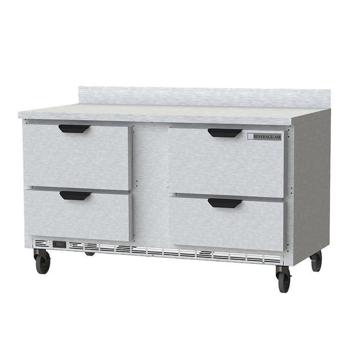 Beverage-Air WTFD60AHC-4-FIP 60" W Worktop Freezer W/ (2) Section & (4) Drawers, 115v-cityfoodequipment.com