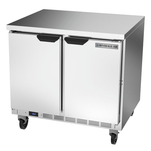 Beverage-Air WTF36AHC-FLT 36" W Worktop Freezer w/ (2) Section & (2) Doors, 115v-cityfoodequipment.com