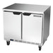 Beverage-Air WTF36AHC-FLT 36" W Worktop Freezer w/ (2) Section & (2) Doors, 115v-cityfoodequipment.com