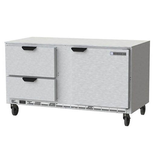 Beverage-Air UCFD60AHC-2 60" W Undercounter Freezer w/ (2) Section & (1) Door (2) Drawers, 115v-cityfoodequipment.com