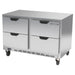 Beverage-Air UCFD48AHC-4 48" W Undercounter Freezer w/ (2) Section & (4) Drawers, 115v-cityfoodequipment.com