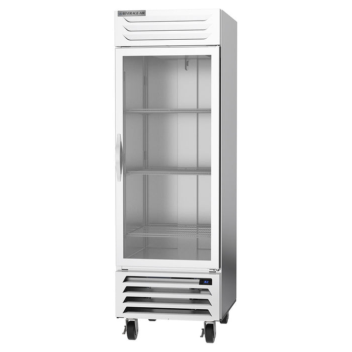 Beverage-Air RB23HC-1G 27" One Section Reach In Refrigerator, (1) Right Hinge Glass Door, 115v-cityfoodequipment.com