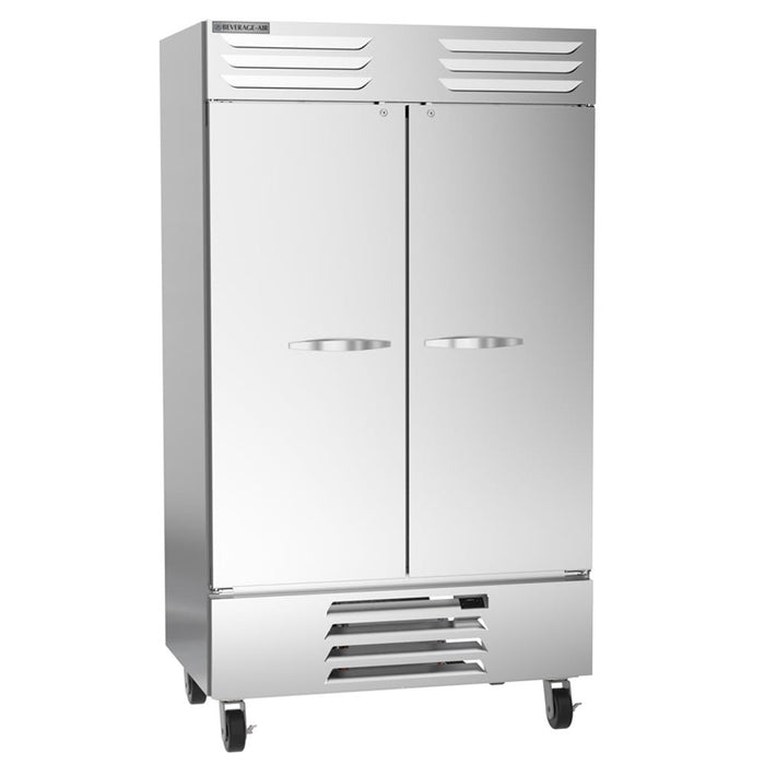 Beverage-Air RB44HC-1S 47" Two Section Reach In Refrigerator, (2) Left/Right Hinge Solid Doors, 115v-cityfoodequipment.com