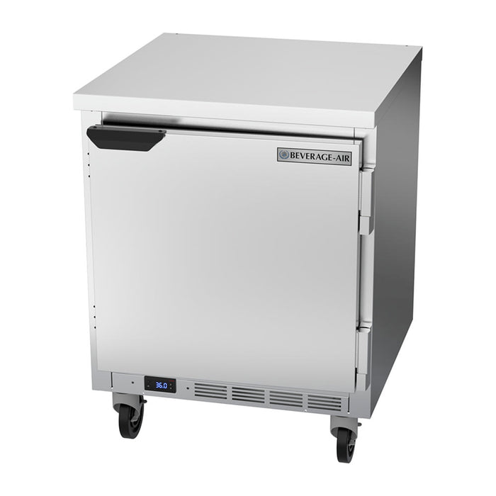 Beverage-Air WTR27HC-FLT 27" Worktop Refrigerator W/ (1) Section, 115v-cityfoodequipment.com
