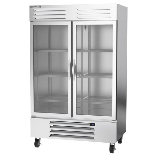 Beverage-Air RB49HC-1G 52" Two Section Reach In Refrigerator, (2) Left/Right Hinge Glass Doors, 115v-cityfoodequipment.com