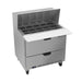 Beverage-Air SPED36HC-15M-2 36" Hydrocarbon Series Mega Top Sandwich/salad Prep Table W/ Refrigerated Base, 115v-cityfoodequipment.com