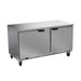 Beverage-Air WTF60AHC-FLT 60" W Worktop Freezer w/ (2) Section & (2) Doors, 115v-cityfoodequipment.com
