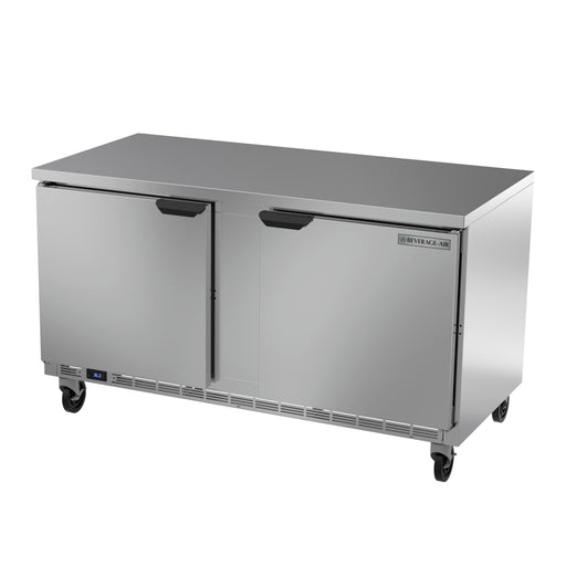 Beverage-Air WTR60AHC-FLT 60" Worktop Refrigerator w/ (2) Section, 115v-cityfoodequipment.com