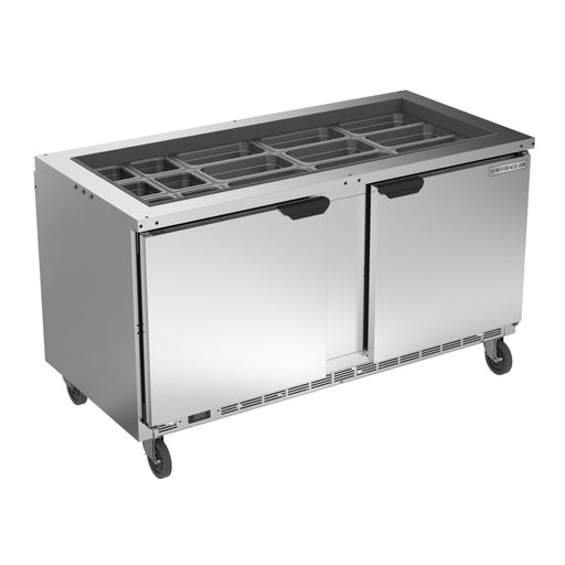 Beverage-Air SPE60HC-S 52 1/2" Cold Food Bar - (12) Pan Capacity, Floor Model, Stainless Steel-cityfoodequipment.com