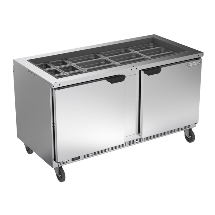 Beverage-Air SPE60HC-S 52 1/2" Cold Food Bar - (12) Pan Capacity, Floor Model, Stainless Steel-cityfoodequipment.com