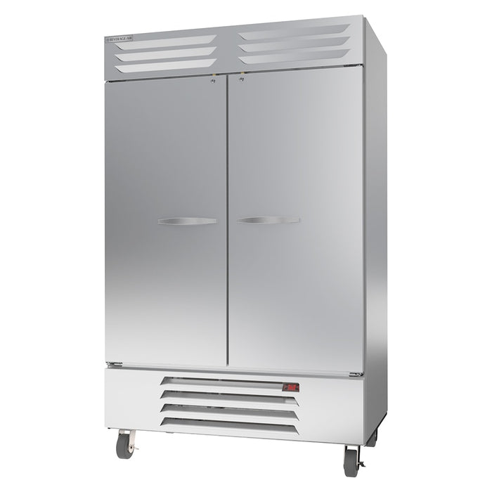 Beverage-Air RB49HC-1S 52" Two Section Reach In Refrigerator, (2) Left/Right Hinge Solid Doors, 115v-cityfoodequipment.com