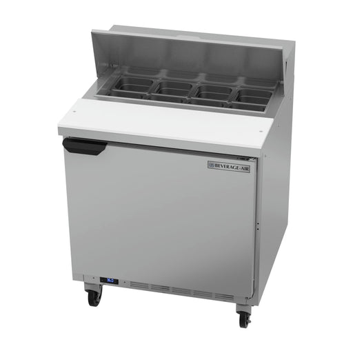 Beverage-Air SPE32HC-08 32" Hydrocarbon Series Sandwich/salad Prep Table W/ Refrigerated Base, 115v-cityfoodequipment.com