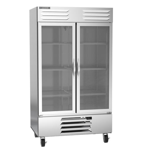 Beverage-Air RB44HC-1G 47" Two Section Reach In Refrigerator, (2) Left/Right Hinge Glass Doors, 115v-cityfoodequipment.com