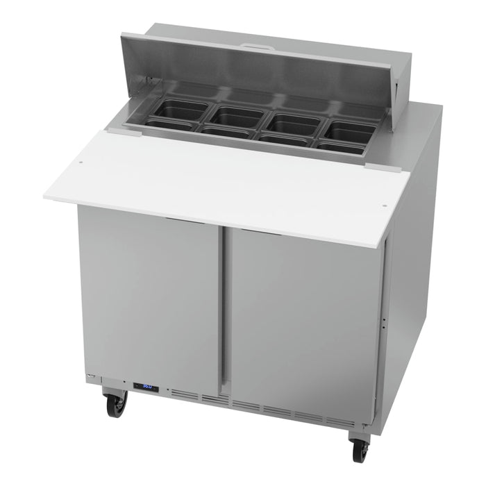 Beverage-Air SPE36HC-08C 36" Hydrocarbon Series Sandwich/salad Prep Table W/ Refrigerated Base, 115v-cityfoodequipment.com