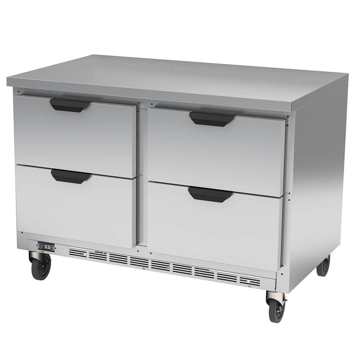 Beverage-Air WTFD48AHC-4-FLT 48" W Worktop Freezer W/ (2) Section & (4) Drawers, 115v-cityfoodequipment.com