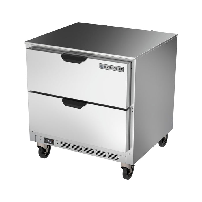 Beverage-Air UCFD32AHC-2 32"W Undercounter Freezer w/ (1) Section & (2) Drawers, 115v-cityfoodequipment.com