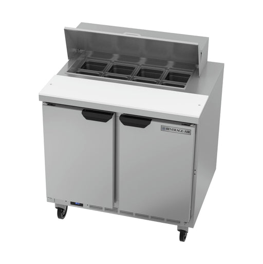 Beverage-Air SPE36HC-08 36" Hydrocarbon Series Sandwich/salad Prep Table W/ Refrigerated Base, 115v-cityfoodequipment.com