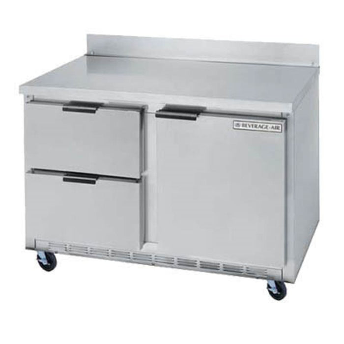 Beverage-Air WTFD48AHC-2 48" W Worktop Freezer W/ (2) Section & (2) Drawers & (1) Door, 115v-cityfoodequipment.com