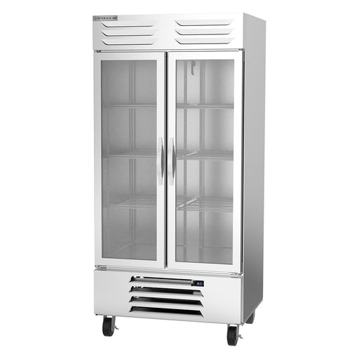 Beverage-Air RB35HC-1G 39 1/2" Two Section Reach In Refrigerator - (2) Left/Right Hinge Glass Doors, 115v-cityfoodequipment.com