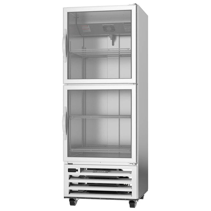 Beverage-Air RID18HC-HG 27 1/4" One Section Pass Thru Refrigerator, (4) Right Hinge Glass Doors, 115v-cityfoodequipment.com