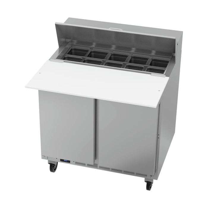 Beverage-Air SPE36HC-10C 36" Hydrocarbon Series Sandwich/salad Prep Table W/ Refrigerated Base, 115v-cityfoodequipment.com