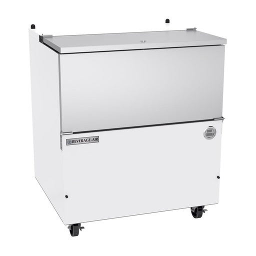 Beverage-Air SM34HC-W-02 Milk Cooler W/ Top & Side Access - (512) Half Pint Carton Capacity, 115v-cityfoodequipment.com