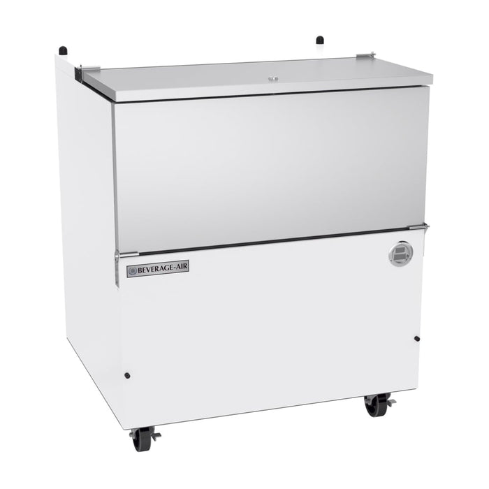 Beverage-Air SM34HC-W-02 Milk Cooler W/ Top & Side Access - (512) Half Pint Carton Capacity, 115v-cityfoodequipment.com
