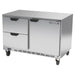 Beverage-Air UCFD48AHC-2 48" W Undercounter Freezer w/ (2) Section & (1) Door (2) Drawers, 115v-cityfoodequipment.com