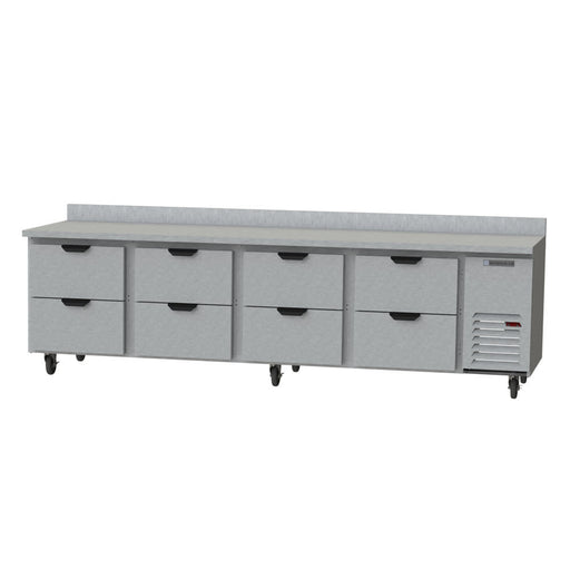 Beverage-Air WTRD119AHC-8 119" Worktop Refrigerator w/ (4) Section, 115v-cityfoodequipment.com