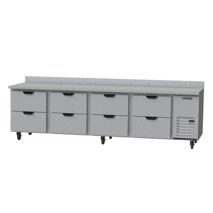 Beverage-Air WTRD119AHC-8 119" Worktop Refrigerator w/ (4) Section, 115v-cityfoodequipment.com