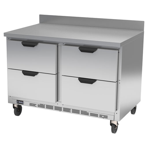 Beverage-Air WTRD48AHC-4 35 1/2" Worktop Refrigerator w/ (2) Sections, 115v-cityfoodequipment.com