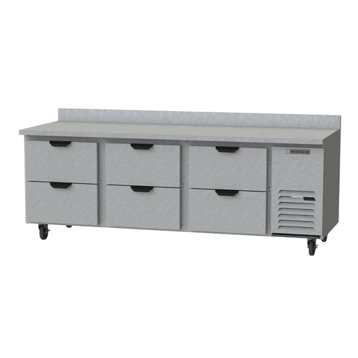Beverage-Air WTRD93AHC-6 93" Worktop Refrigerator w/ (3) Section, 115v-cityfoodequipment.com