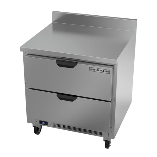 Beverage-Air WTRD32AHC-2-FIP 32" Worktop Refrigerator w/ (1) Section, 115v-cityfoodequipment.com