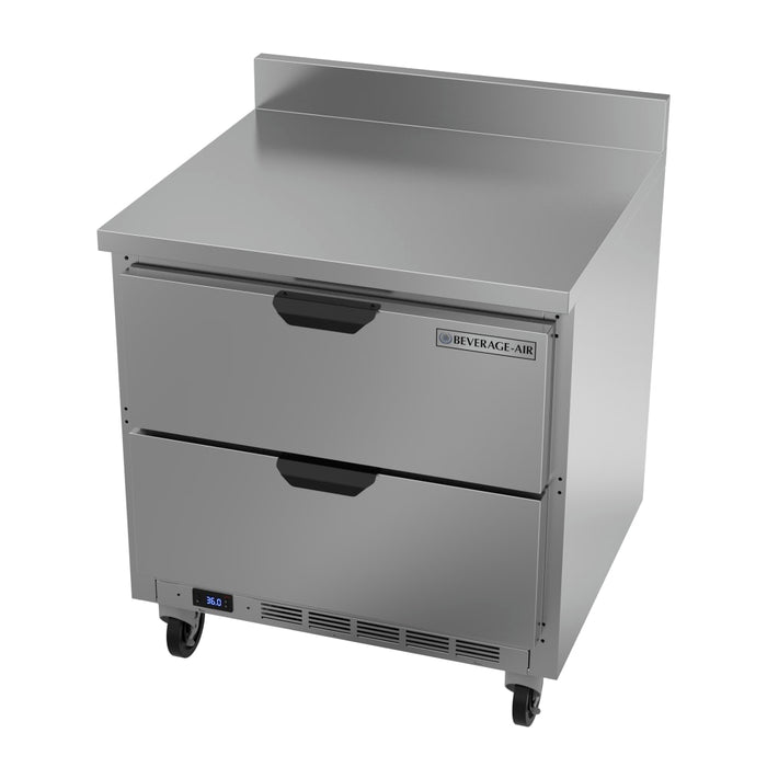 Beverage-Air WTRD32AHC-2-FIP 32" Worktop Refrigerator W/ (1) Section, 115v-cityfoodequipment.com
