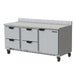 Beverage-Air WTRD72AHC-4-FIP 72" Worktop Refrigerator w/ (3) Section, 115v-cityfoodequipment.com