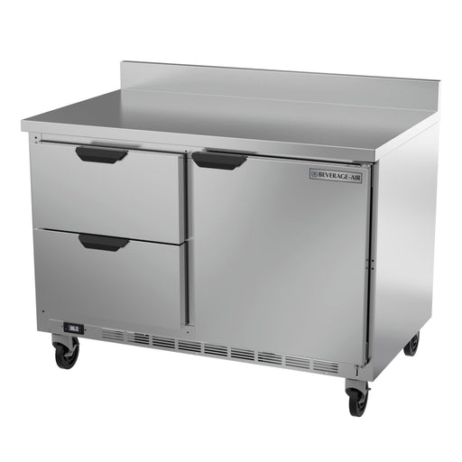 Beverage-Air WTRD48AHC-2-FIP 48" Worktop Refrigerator w/ (2) Section, 115v-cityfoodequipment.com