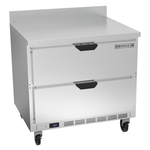 Beverage-Air WTRD36AHC-2 36" Worktop Refrigerator w/ (1) Section, 115v-cityfoodequipment.com
