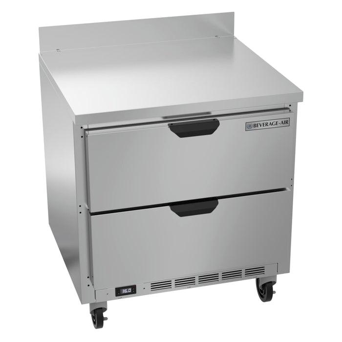 Beverage-Air WTRD32AHC-2 32" Worktop Refrigerator W/ (1) Section, 115v-cityfoodequipment.com