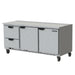 Beverage-Air WTRD72AHC-2-FLT 72" Worktop Refrigerator w/ (3) Section, 115v-cityfoodequipment.com