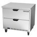 Beverage-Air WTRD36AHC-2-FLT 36" Worktop Refrigerator W/ (1) Section, 115v-cityfoodequipment.com
