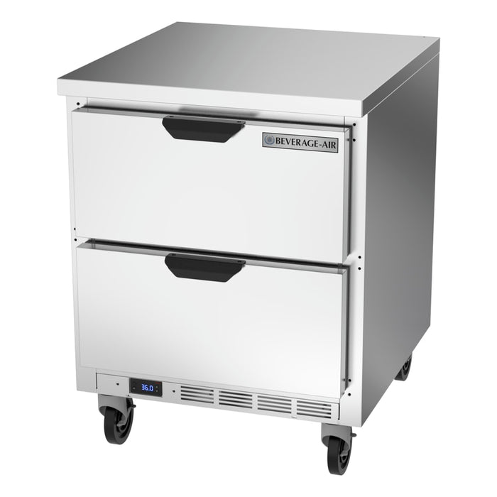 Beverage-Air WTRD27AHC-2-FLT 27" Worktop Refrigerator W/ (1) Section, 115v-cityfoodequipment.com