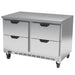 Beverage-Air WTRD48AHC-4-FLT 48" Worktop Refrigerator w/ (2) Section, 115v-cityfoodequipment.com