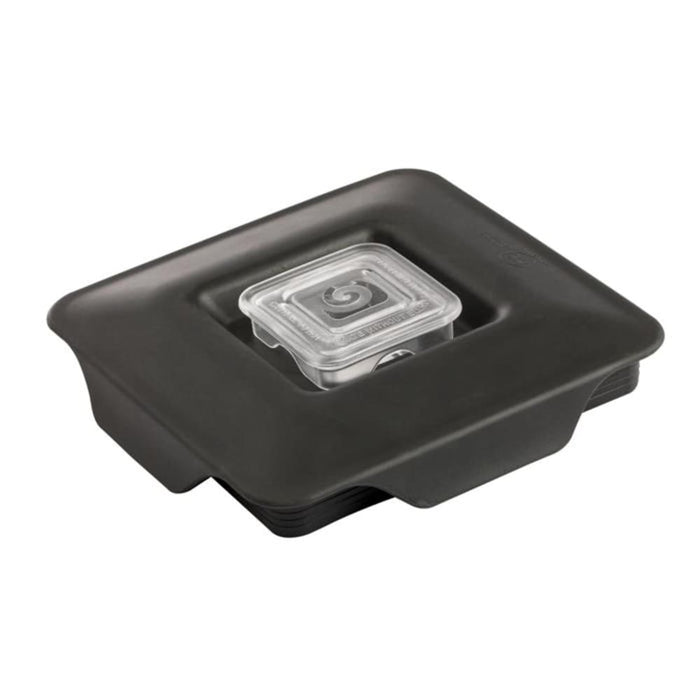 Blendtec 40-310-SRV 6" Square Latching Lid For Wildside+ & Fourside Jars, Black-cityfoodequipment.com