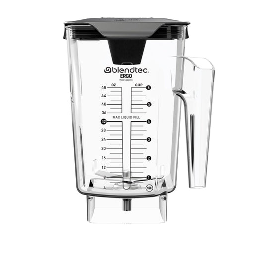 Blendtec 40-630-68 90 Oz Wildside+ Ergo® Jar W/ Black Soft Lid & 4" Blade - Tritan, Clear-cityfoodequipment.com