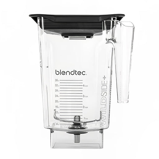Blendtec 40-710-09 90 Oz Wildside® Jar W/ Black Soft Lid & 4" Wingtip Blade - Tritan, Clear-cityfoodequipment.com