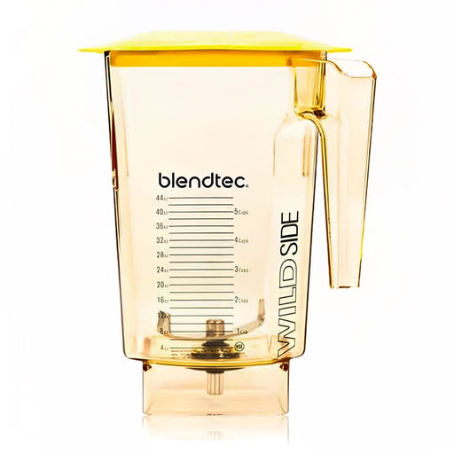 Blendtec 40-710-13 90 Oz Wildside® Jar W/ Yellow Hard Lid & 4" Wingtip Blade - Tritan, Yellow-cityfoodequipment.com